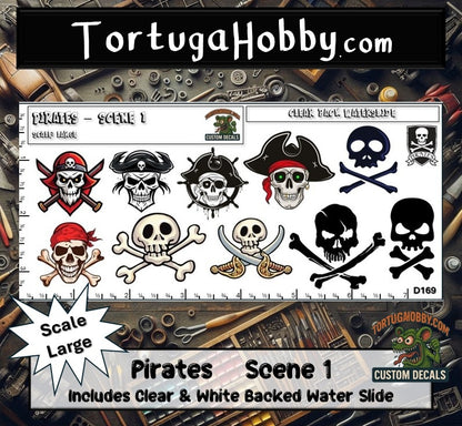 Pirates - Scene I - Great for Models, Rockets, Derby Cars & More