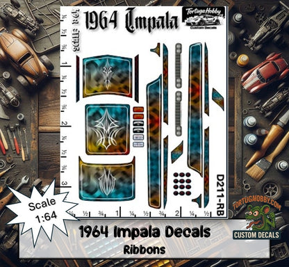 1964 Impala Custom Waterslide Decals for Total Customization