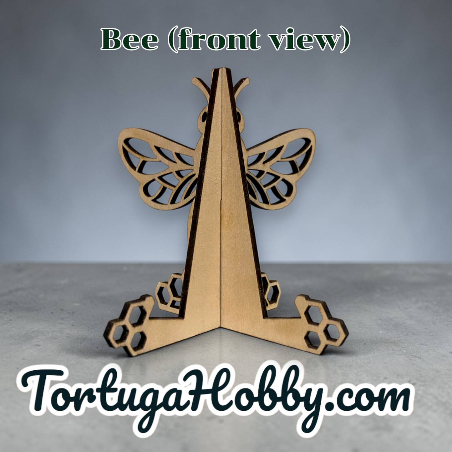 Wood Bee Display Stand / Easel