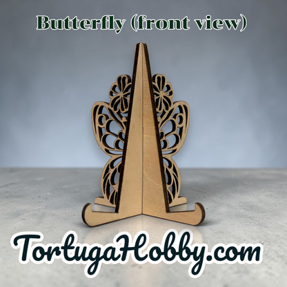Wood Butterfly Display Stand / Easel