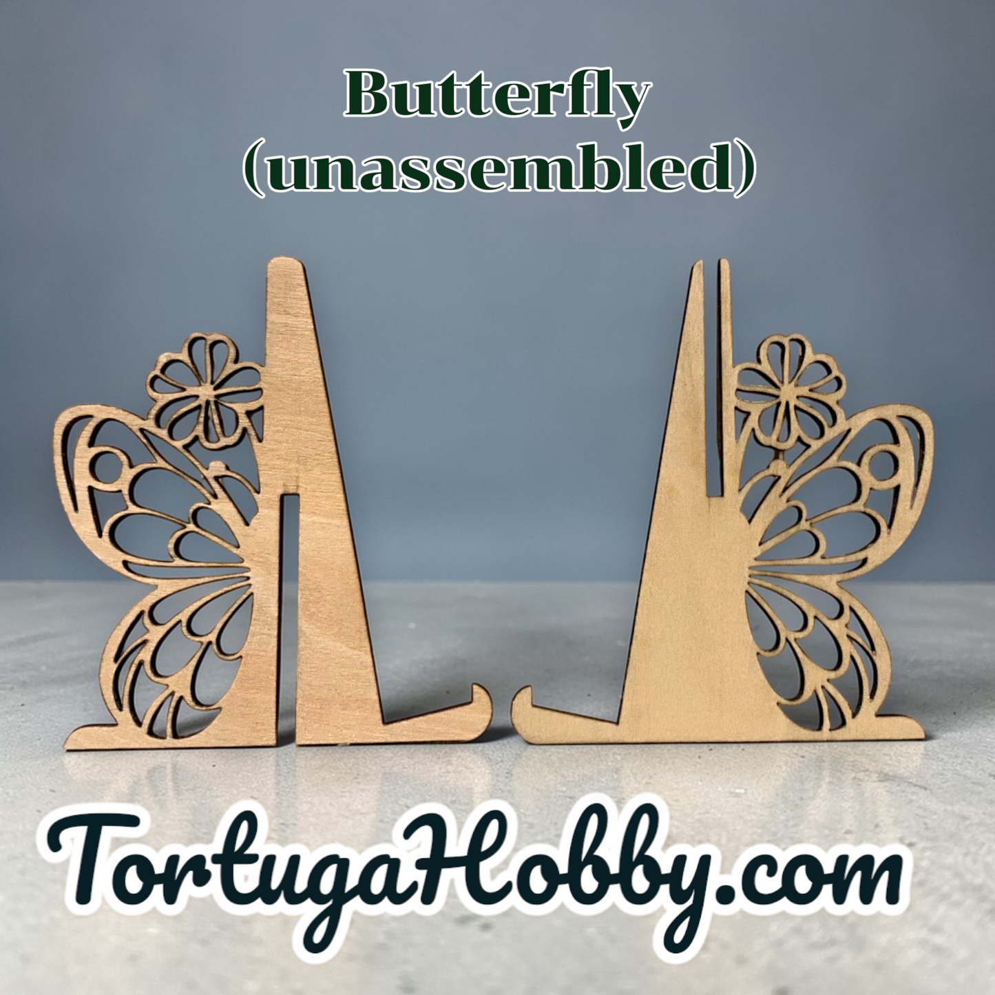 Wood Butterfly Display Stand / Easel