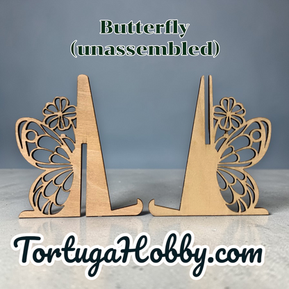 Wood Butterfly Display Stand / Easel