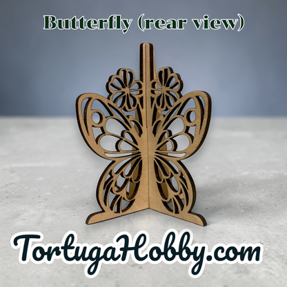 Wood Butterfly Display Stand / Easel