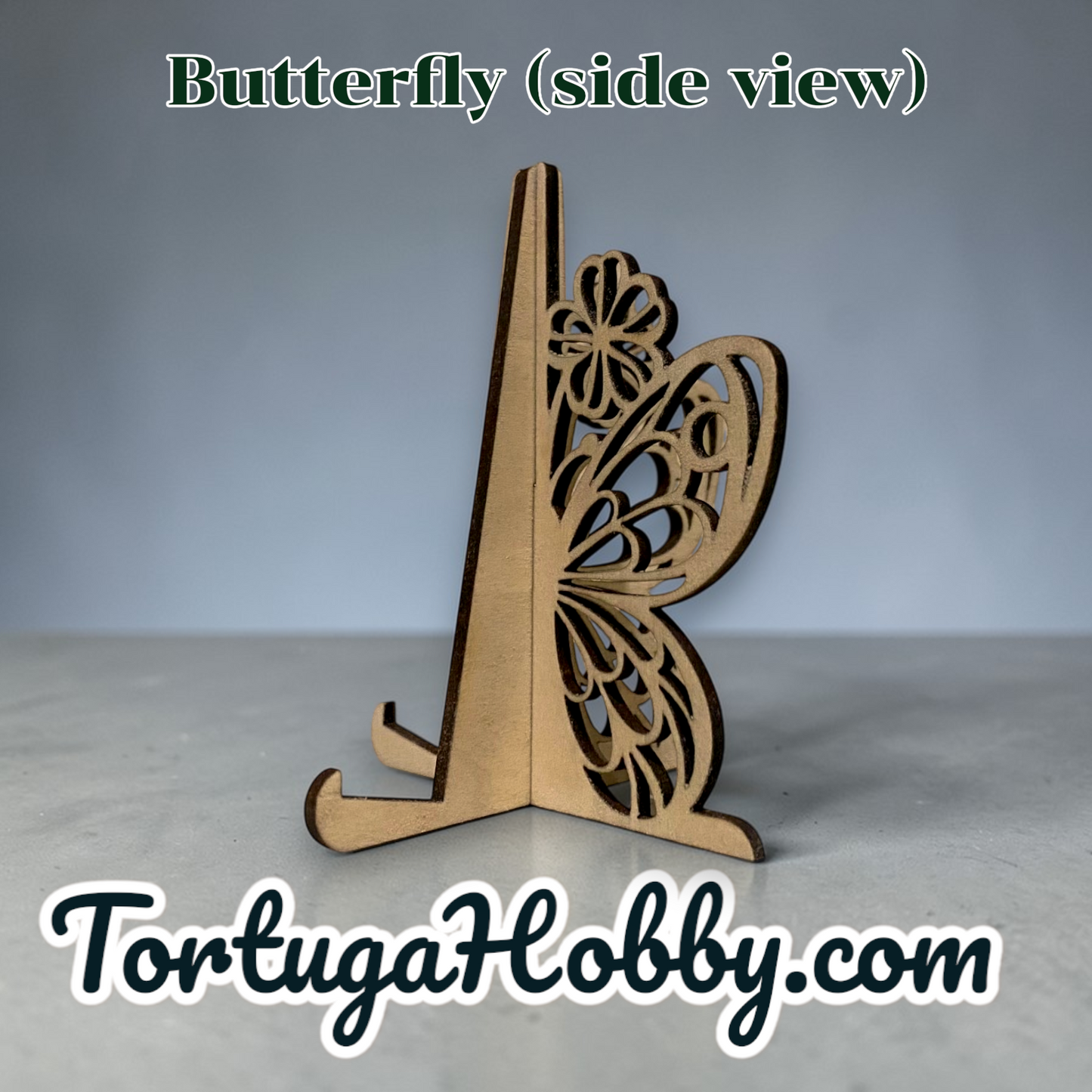 Wood Butterfly Display Stand / Easel
