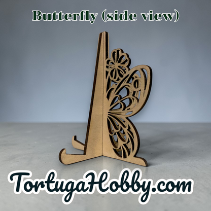Wood Butterfly Display Stand / Easel