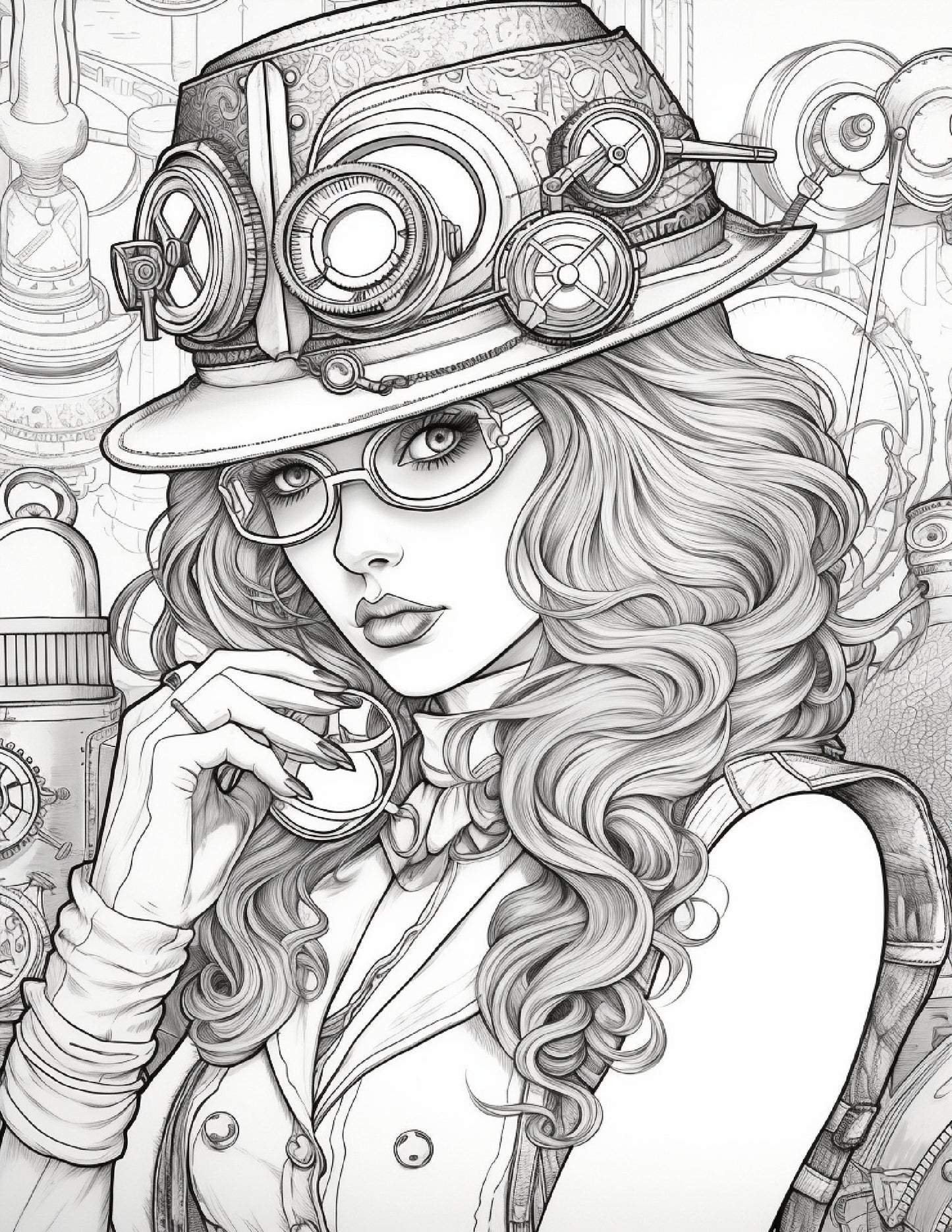 Steampunk Dreams - A Coloring Adventure (Digital)