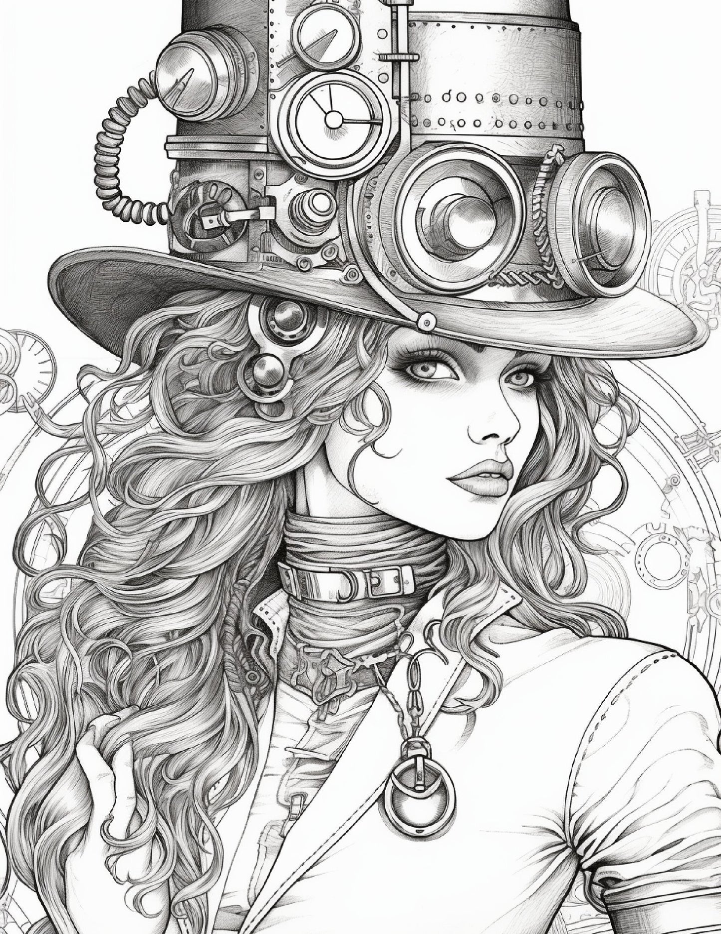 Steampunk Dreams - A Coloring Adventure (Digital)