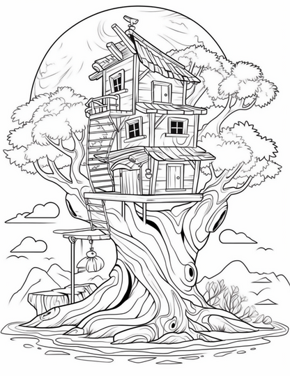 Distant Fantasy Lands Coloring Book (Digital)