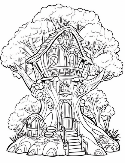 Distant Fantasy Lands Coloring Book (Digital)