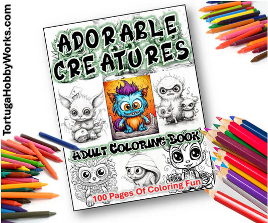 Adorable Creatures Coloring Book presented by Tortuga Hobby Works