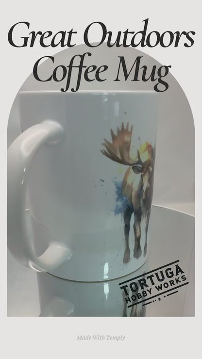 Great Outdoors Coffee Mug and Sticker Gift Set