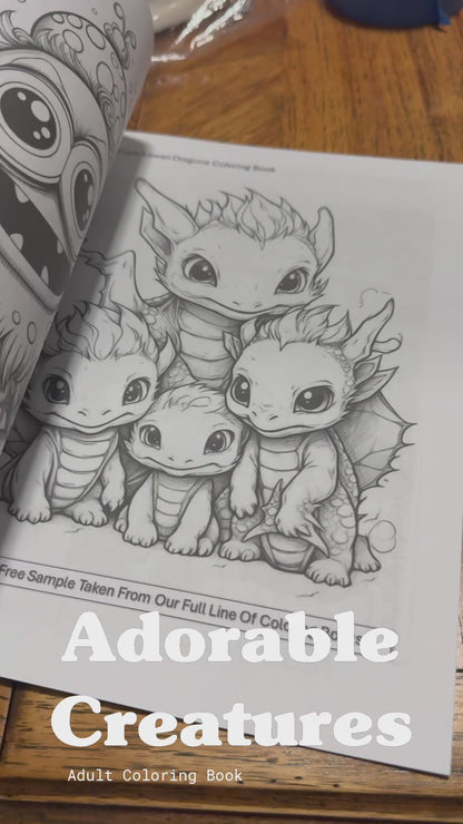 Coloring Book - Adorable Creatures Coloring Book