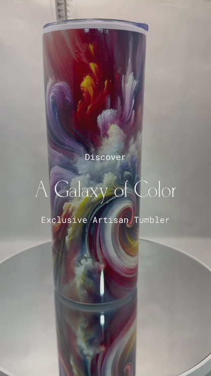 Tumblers - Galaxy of Color - Thin Stainless Steel 20oz Tumbler