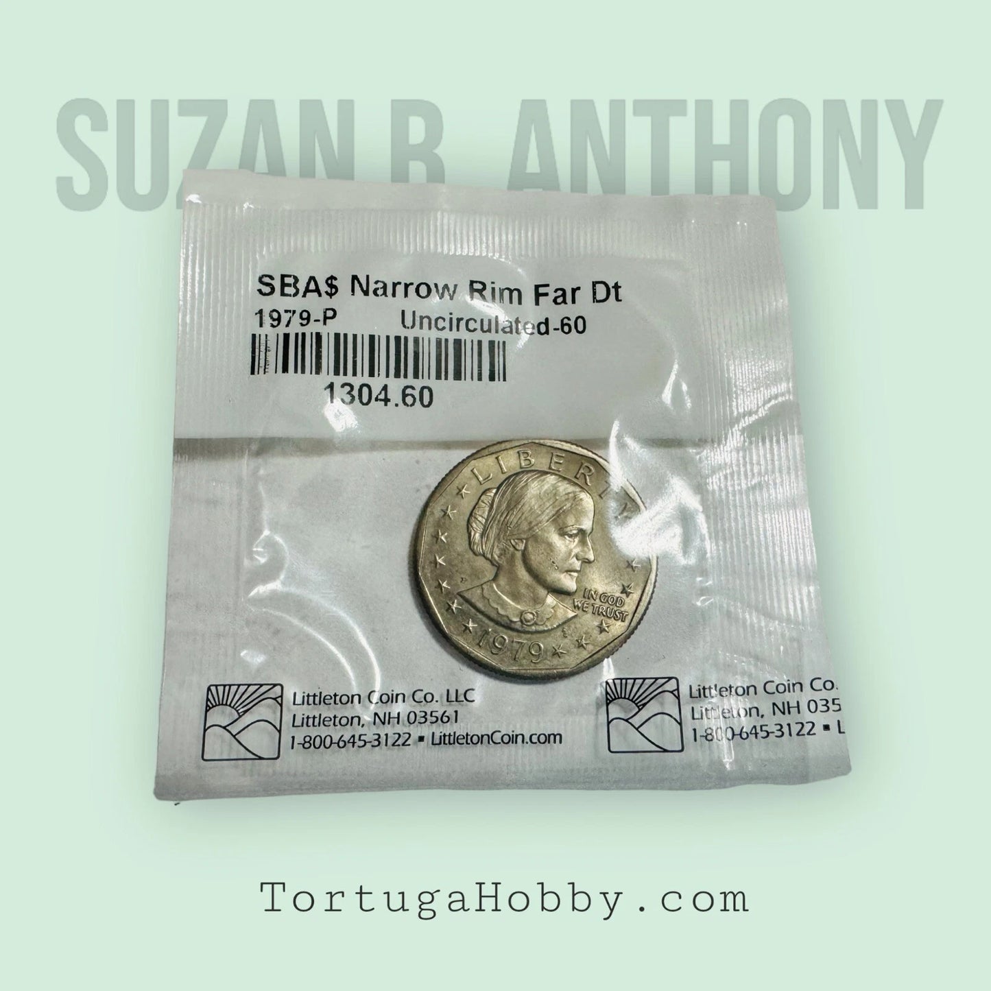 **Rare** Vintage 1979-P Susan B Anthony Dollar Coin. Uncirculated. Narrow Rim.